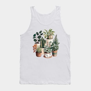 Potted Plants Collection Aesthetic Tank Top